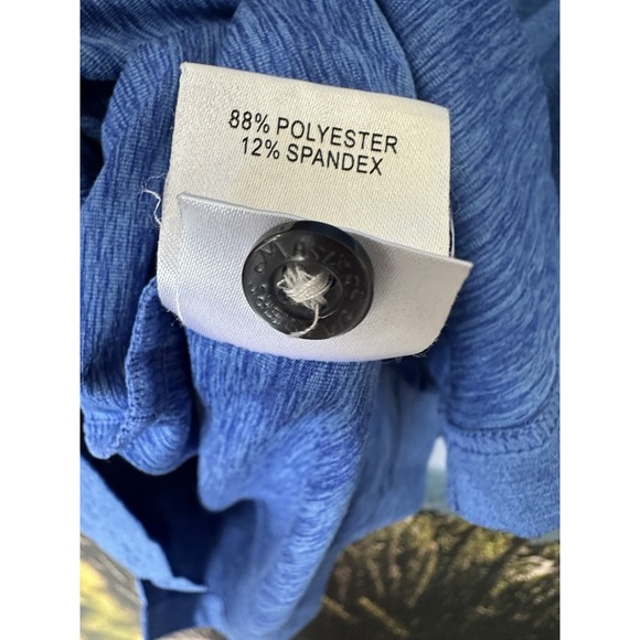 Masters Tech Polo Mens Large Blue Performance Augusta National Stretch‎ Wicking - Picture 5 of 6